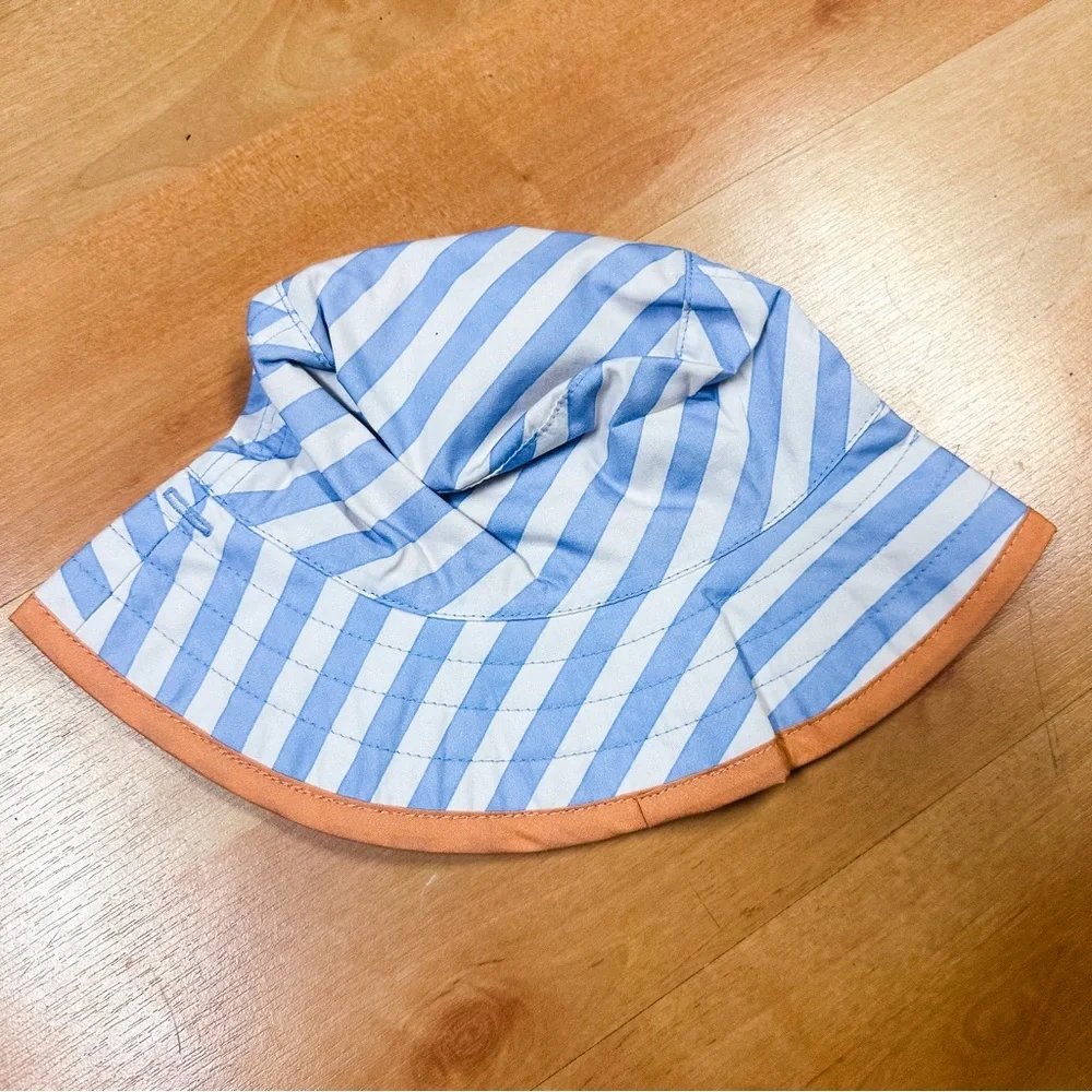 NWOT Disney Baby Orange & Blue Mickey Mouse Bucket Hat & Diaper Cover Set 6-12M